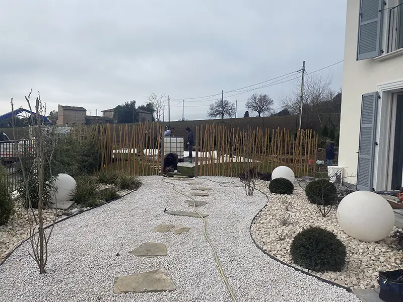 lavorazione di un giardino giapponese a Perugia